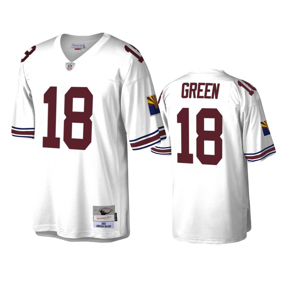 Arizona Cardinals A.J. Green 2003 White Legacy Replica Throwback Jersey 1 a.j. green cardinals white legacy replica throwback jersey