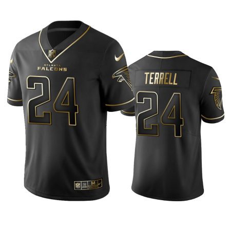 A.J. Terrell Falcons Black Golden Edition Vapor Limited Jersey