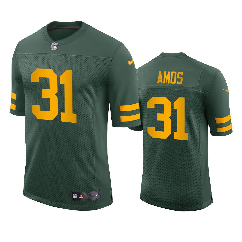 Adrian Amos Green Bay Packers Green Vapor Limited Jersey 1 adrian amos packers green vapor jersey