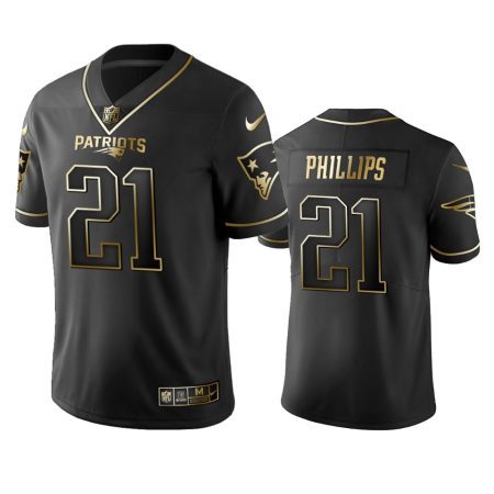 Adrian Phillips Patriots Black Golden Edition Vapor Limited Jersey