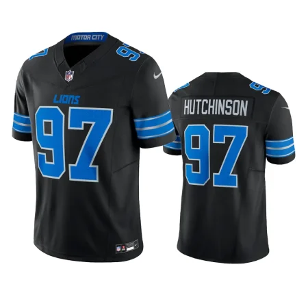 Detroit Lions Aidan Hutchinson Black 2024 2nd Alternate Vapor F.U.S.E. Limited Jersey - Men