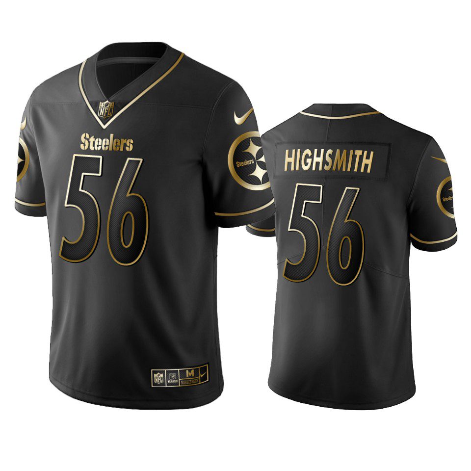 Alex Highsmith Steelers Black Golden Edition Vapor Limited Jersey 1 alex highsmith steelers black golden edition jersey