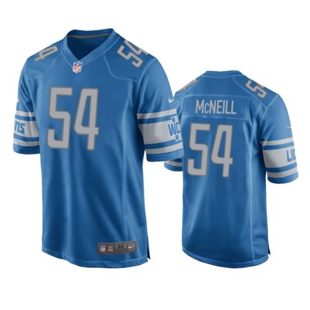 Detroit Lions Alim McNeill Blue Game Jersey