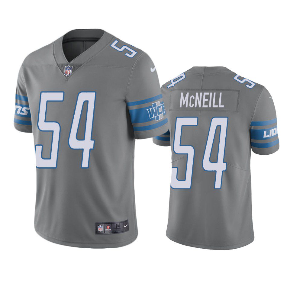 Color Rush Limited Detroit Lions Alim McNeill Steel Jersey 1 alim mcneill lions color rush limited steel jersey 0a
