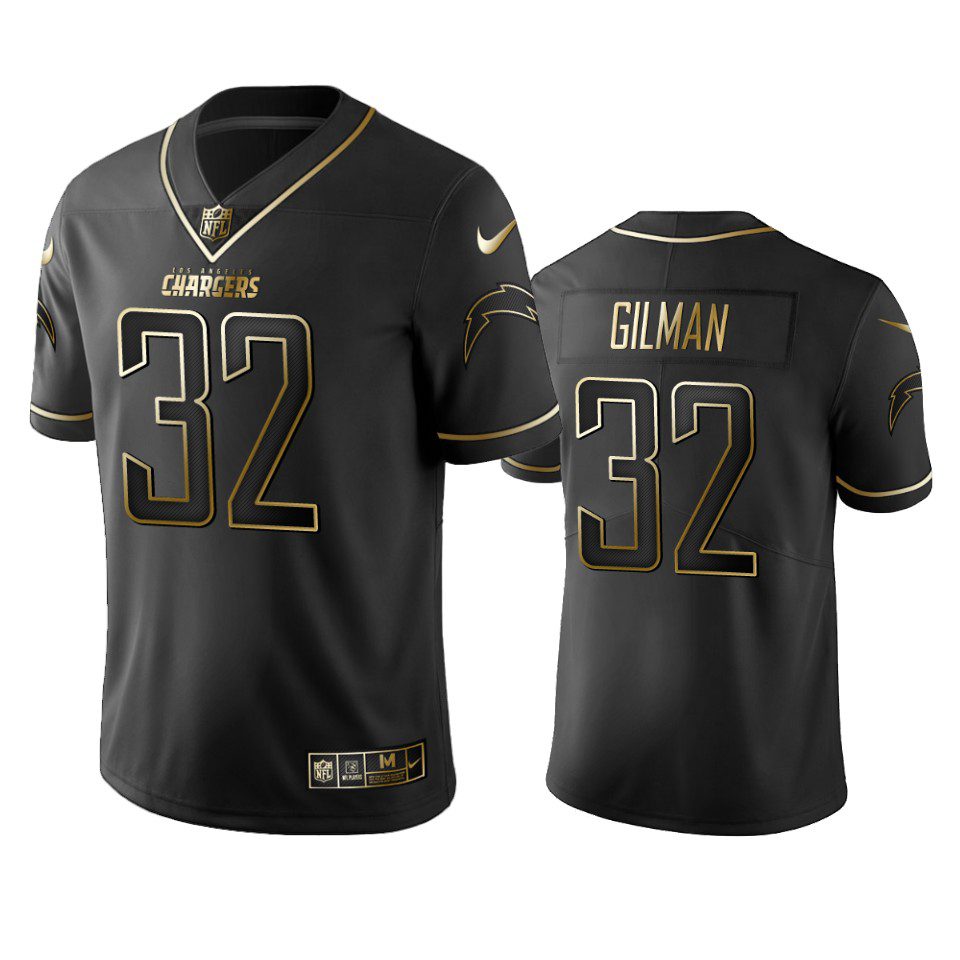Chargers Alohi Gilman Black Golden Edition Vapor Limited Jersey 1 alohi gilman chargers black golden edition jersey