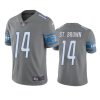 Color Rush Limited Detroit Lions Amon-Ra St. Brown Steel Jersey 2 amon ra st. brown lions color rush limited steel jersey