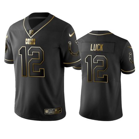 Indianapolis Colts Andrew Luck Black Golden Edition 2019 Vapor Untouchable Limited Jersey - Men's