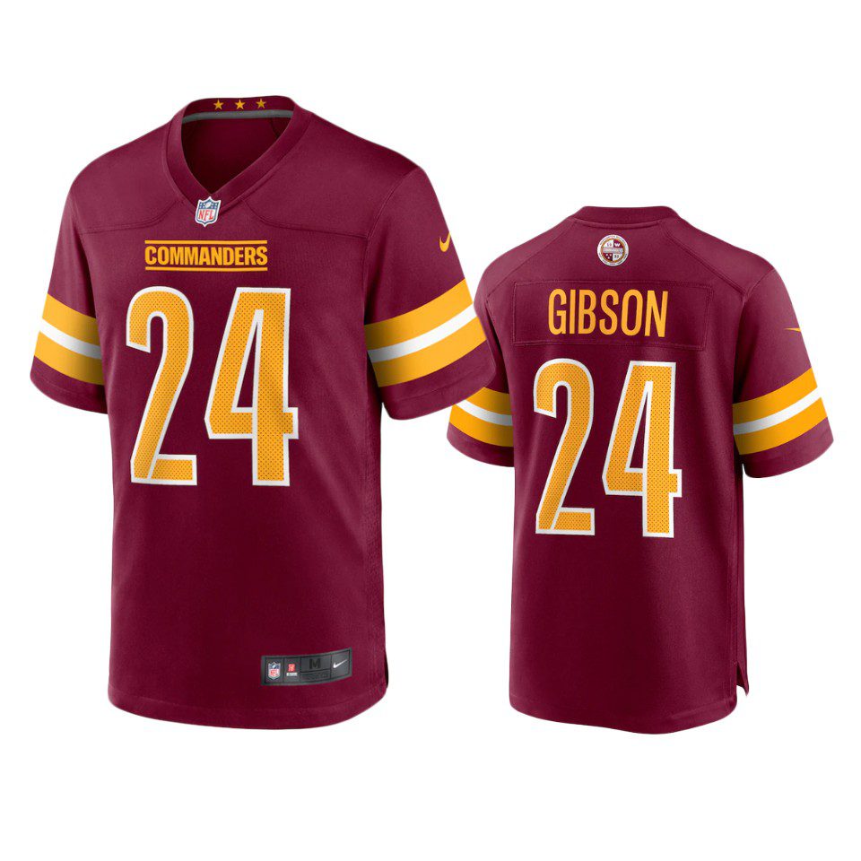 Washington Commanders Antonio Gibson Burgundy Game Jersey 1 antonio gibson commanders burgundy game jersey