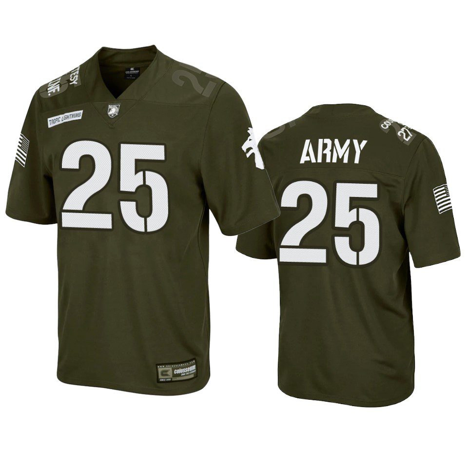 Army Black Knights Olive Rivalry Replica Jersey 1 army black knights olive rivalry replica jersey