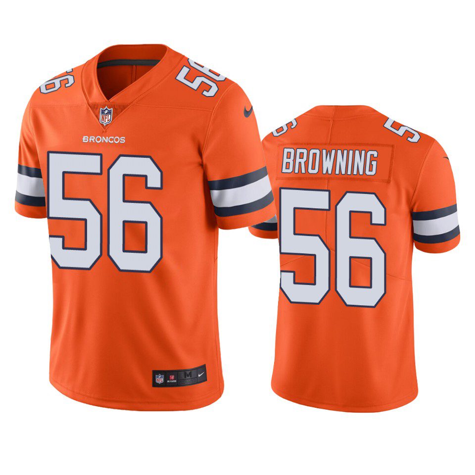 Color Rush Limited Denver Broncos Baron Browning Orange Jersey 1 baron browning broncos color rush limited orange jersey