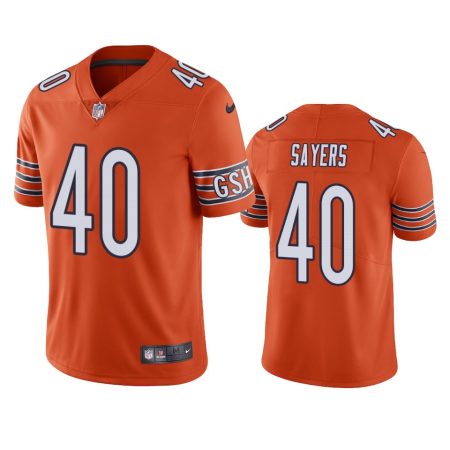 Gale Sayers Chicago Bears Orange Vapor Limited Jersey