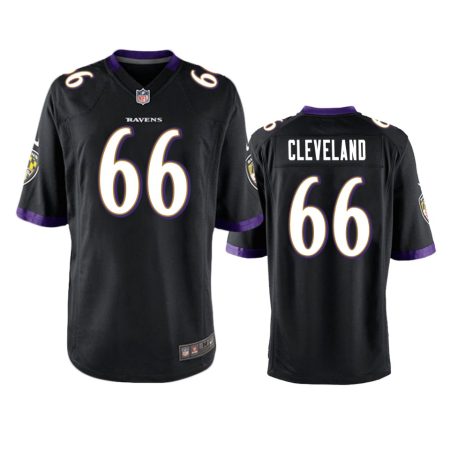 Baltimore Ravens Ben Cleveland Black Game Jersey