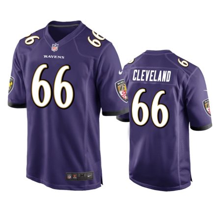 Baltimore Ravens Ben Cleveland Purple Game Jersey