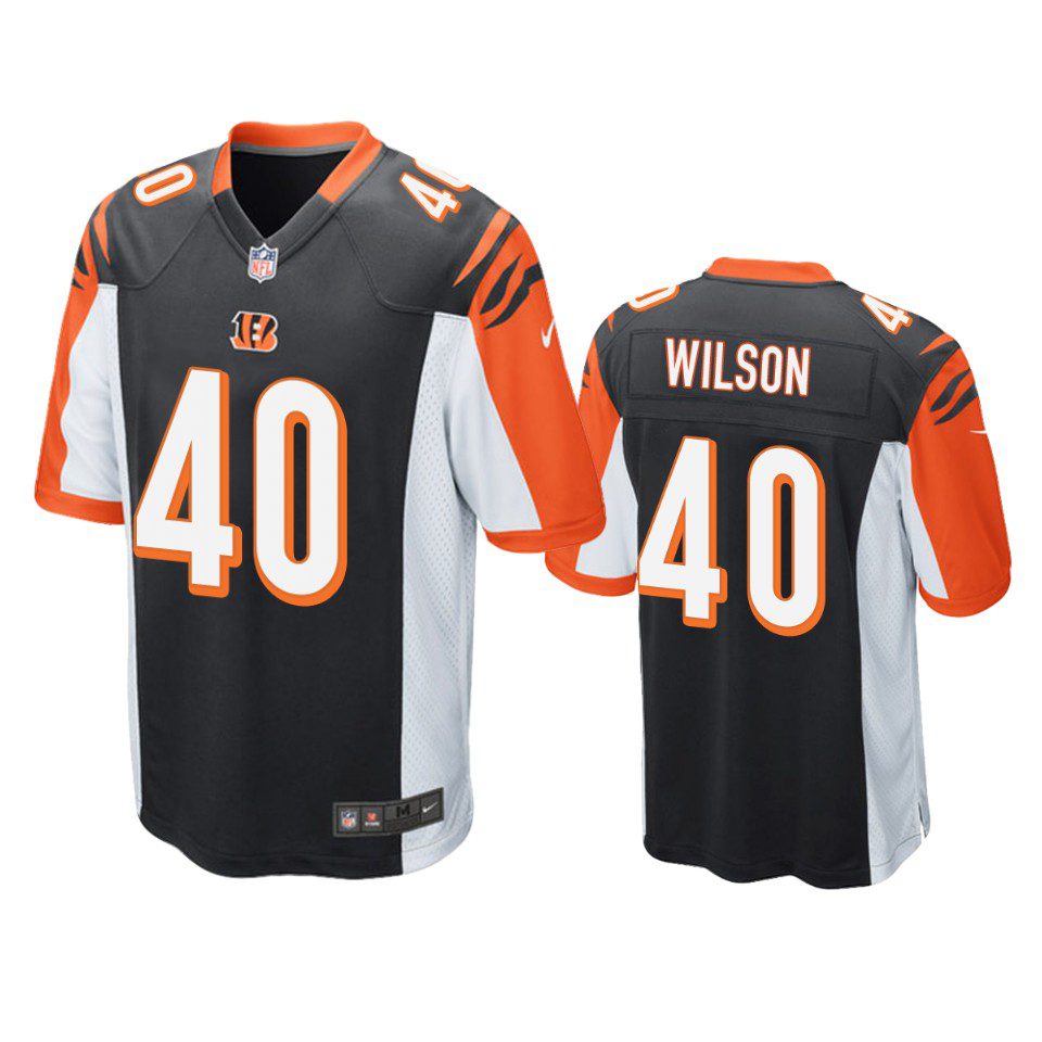 Cincinnati Bengals Brandon Wilson Black Game Jersey 1 bengals brandon wilson black game jersey