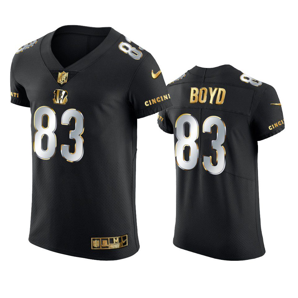 Cincinnati Bengals Tyler Boyd Black Golden Edition Elite Jersey - Men's 1 bengals tyler boyd black golden edition elite jersey