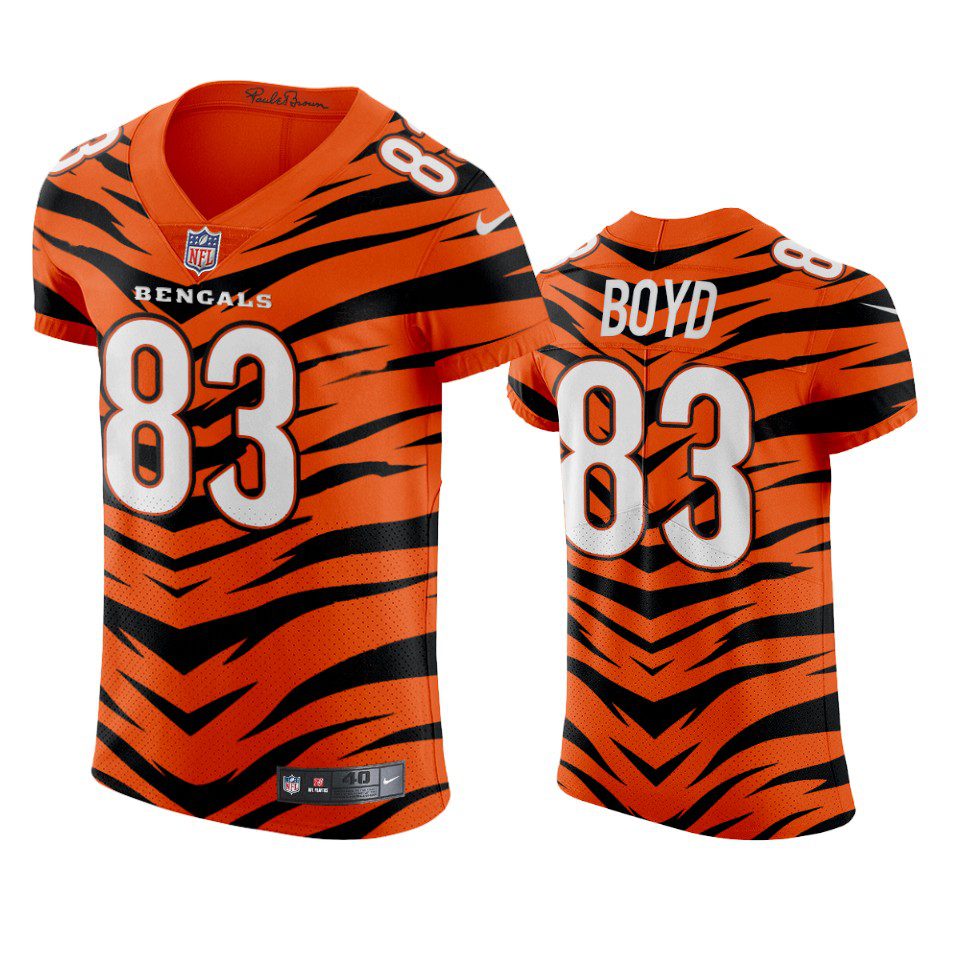 Cincinnati Bengals Tyler Boyd 2021-22 Orange City Edition Elite Jersey 1 bengals tyler boyd orange city edition elite jersey