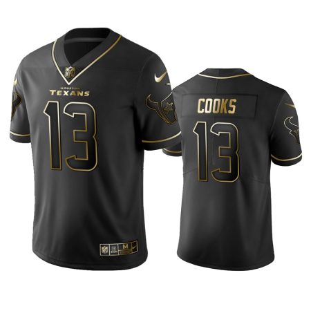 Brandin Cooks Texans Black Golden Edition Vapor Limited Jersey