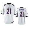 Baltimore Ravens Brandon Stephens White Game Jersey 3 brandon stephens ravens white game jersey