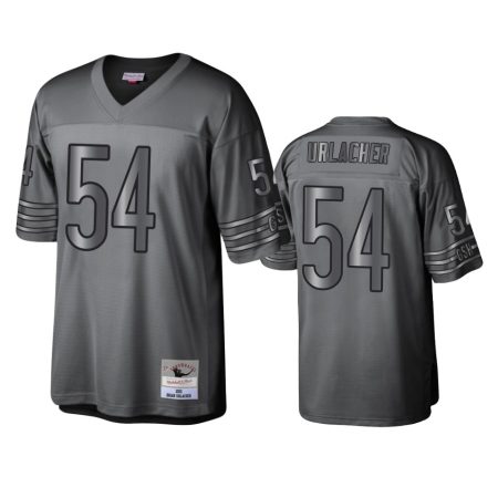 Chicago Bears Brian Urlacher 2001 Charcoal Throwback Metal Legacy Jersey