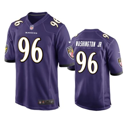 Baltimore Ravens Broderick Washington Jr. Purple Game Jersey