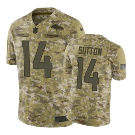 Denver Broncos #14 2018 Salute to Service Courtland Sutton Jersey Camo -Nike Limited