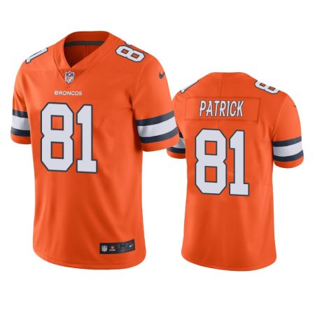 Denver Broncos #81 Men's Orange Tim Patrick Color Rush Limited Jersey