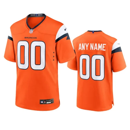Custom Denver Broncos Orange 2024 Game Jersey