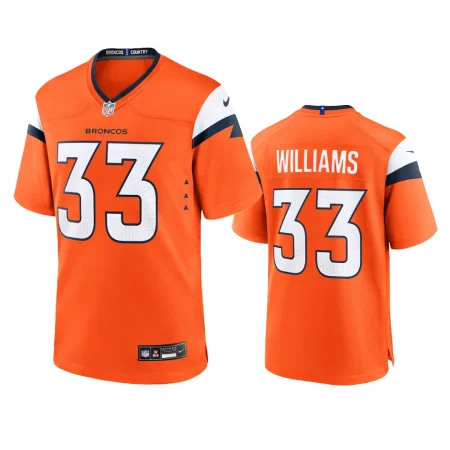 Javonte Williams Denver Broncos Orange 2024 Game Jersey