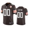 Cleveland Browns Custom Brown 75th Anniversary Patch Jersey 2 browns custom brown 75th anniversary patch jersey