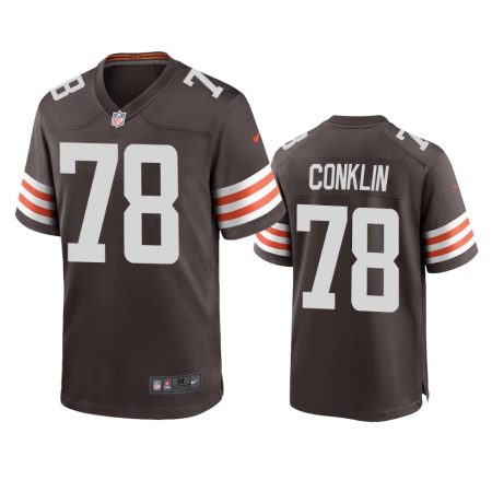 Cleveland Browns Jack Conklin Brown Game Jersey