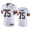 Cleveland Browns Joel Bitonio White 75th Anniversary Patch Jersey 3 browns joel bitonio white 75th anniversary patch jersey