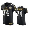 Ali Marpet Buccaneers Black Super Bowl LV Golden Elite Jersey 2 buccaneers ali marpet black golden elite super bowl lv jersey
