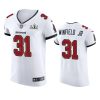 Antoine Winfield Jr. Buccaneers White Super Bowl LV Vapor Elite Jersey 3 buccaneers antoine winfield jr. white vapor elite super bowl lv jersey