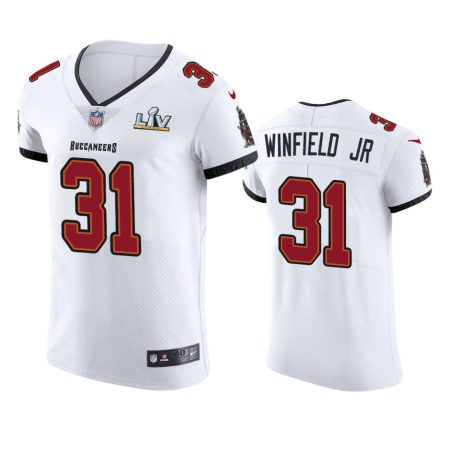 Antoine Winfield Jr. Buccaneers White Super Bowl LV Vapor Elite Jersey