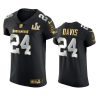 Carlton Davis Buccaneers Black Super Bowl LV Golden Elite Jersey 2 buccaneers carlton davis black golden elite super bowl lv jersey