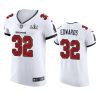 Mike Edwards Buccaneers White Super Bowl LV Vapor Elite Jersey 2 buccaneers mike edwards white vapor elite super bowl lv jersey