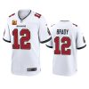 Tampa Bay Buccaneers Tom Brady White Game Captain Patch Jersey 2 buccaneers tom brady white game captain patch jersey