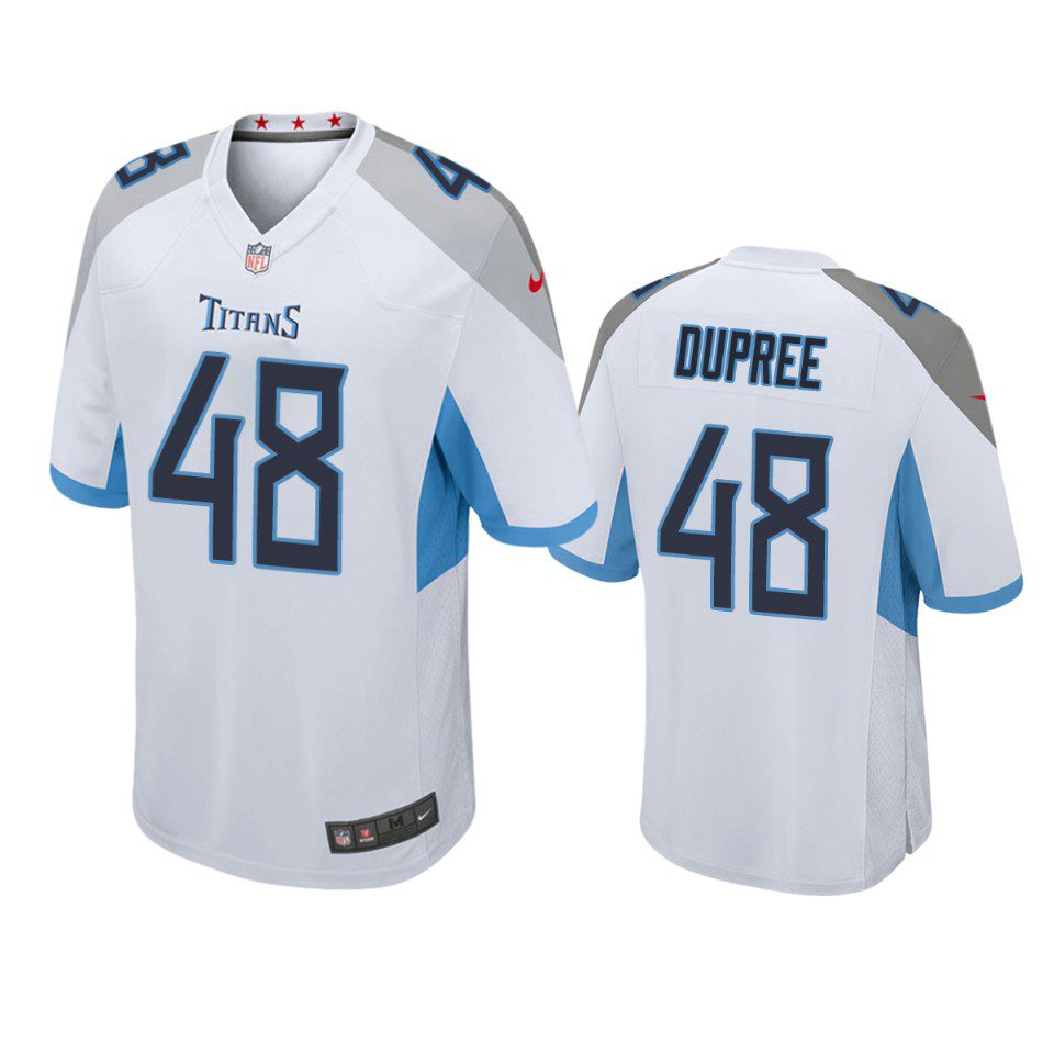 Tennessee Titans Bud Dupree White Game Jersey 1 bud dupree titans white game jersey