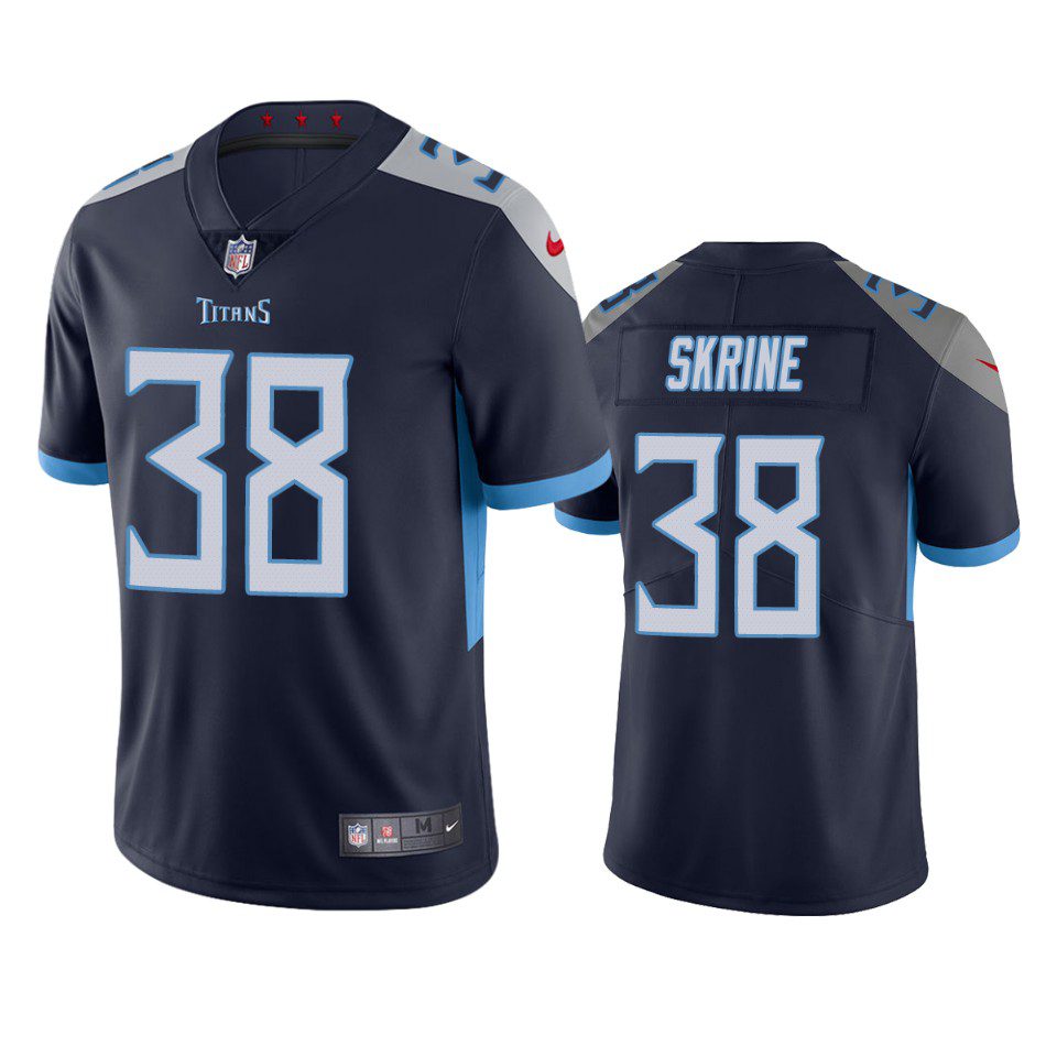 Buster Skrine Tennessee Titans Navy Vapor Limited Jersey 1 buster skrine titans navy vapor jersey