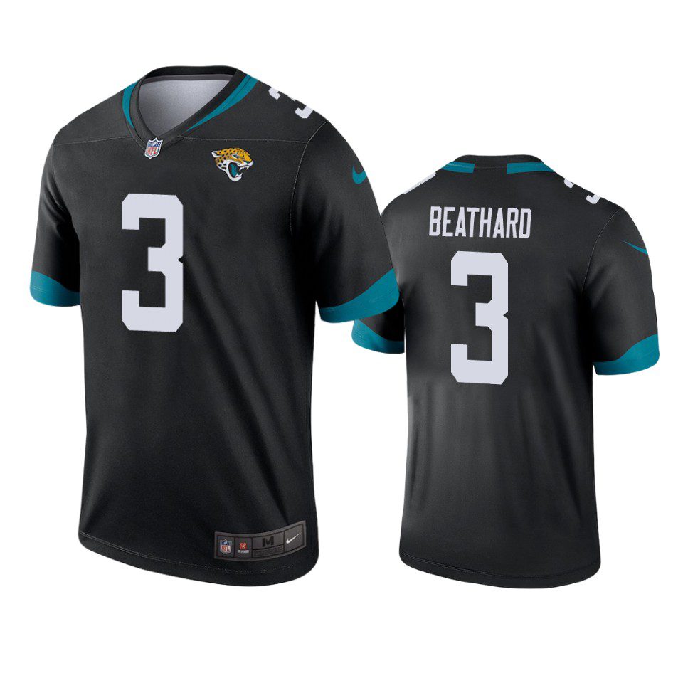 Jacksonville Jaguars C.J. Beathard Black Legend Jersey 1 c.j. beathard jaguars black legend jersey
