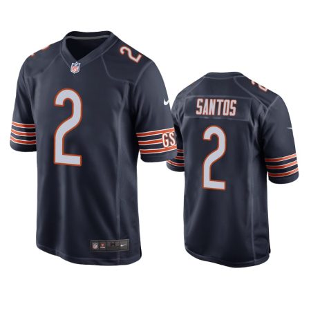 Chicago Bears Cairo Santos Navy Game Jersey