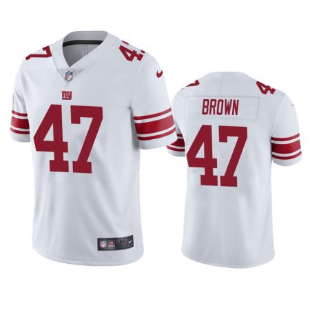 New York Giants Cameron Brown White Vapor Limited Jersey