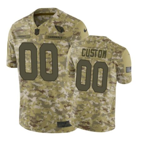 Arizona Cardinals #00 2018 Salute to Service Custom Jersey Camo -Nike Limited