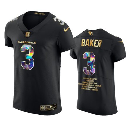Arizona Cardinals Budda Baker Black Career Highlights Awards Diamond Jersey - Men's