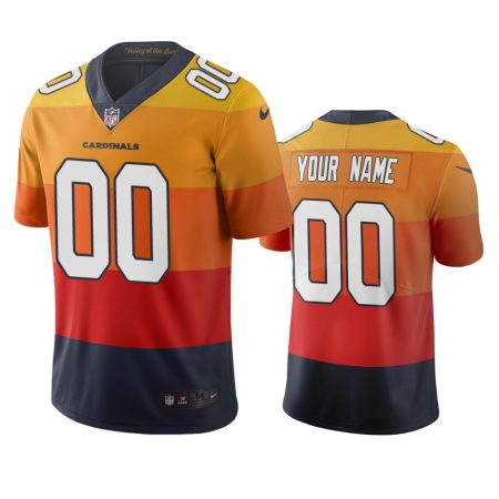 Arizona Cardinals Custom Sunset Orange City Edition Vapor Limited Jersey