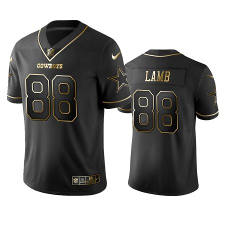 CeeDee Lamb Cowboys Black Golden Edition Vapor Limited Jersey
