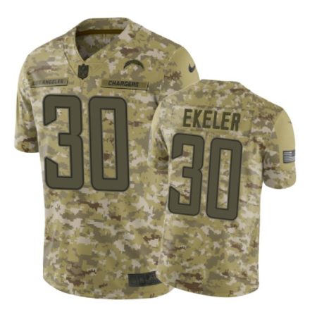 Los Angeles Chargers #30 2018 Salute to Service Austin Ekeler Jersey Camo -Nike Limited