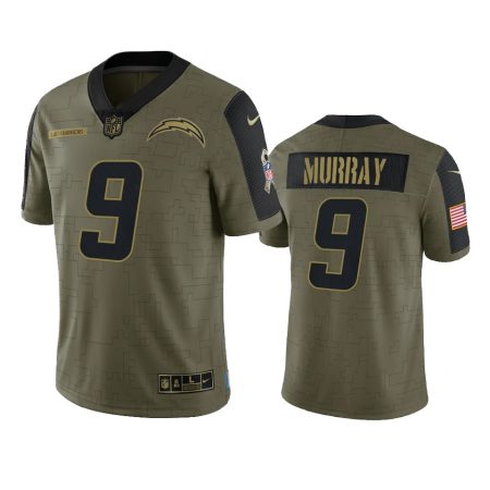 Los Angeles Chargers Kenneth Murray Olive 2021 Salute To Service Limited Jersey