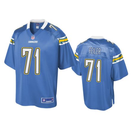 Los Angeles Chargers Matt Feiler Powder Blue Pro Line Jersey - Men's