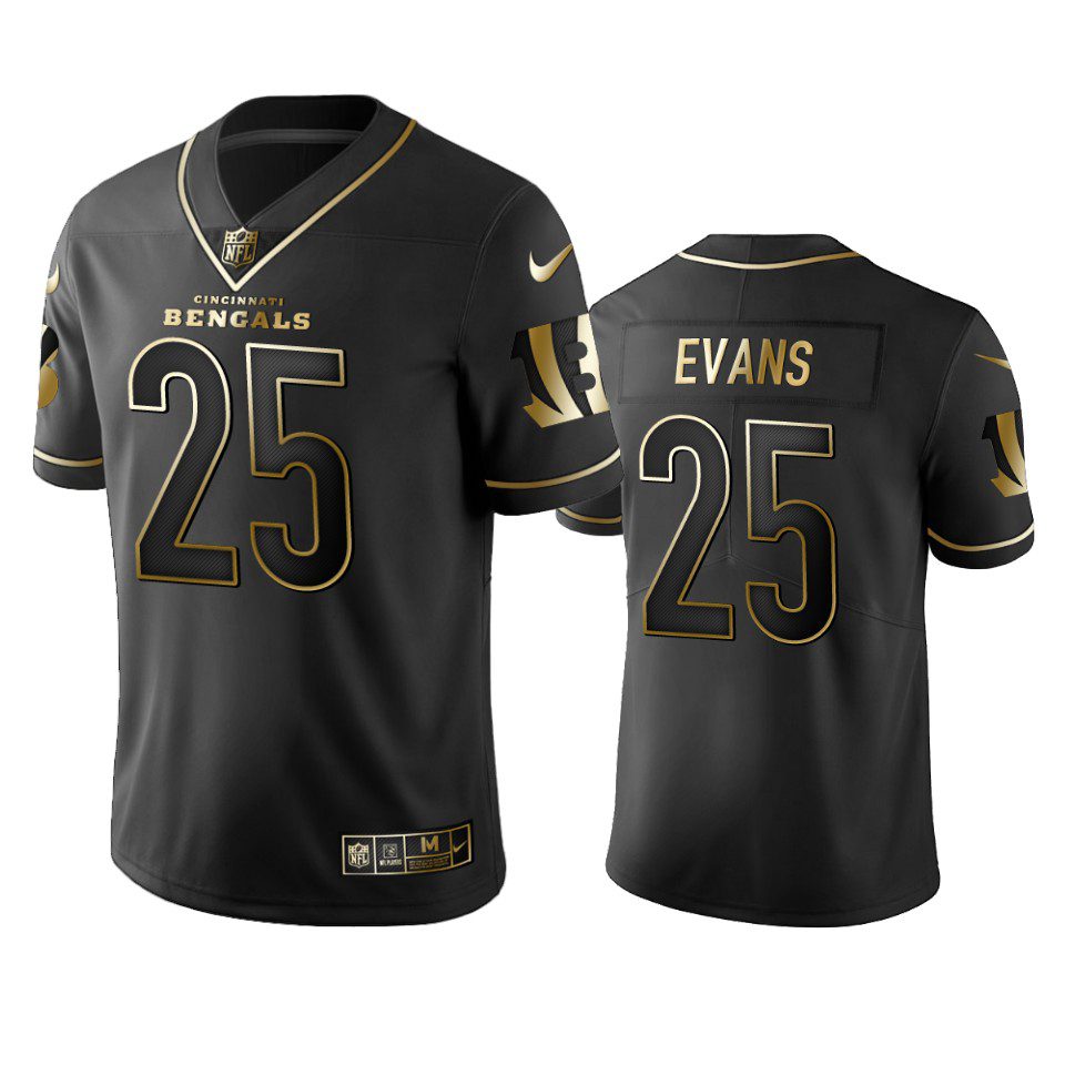 Chris Evans Bengals Black Golden Edition Vapor Limited Jersey 1 chris evans bengals black golden edition jersey